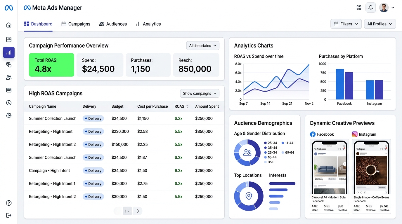 Meta Ads Manager Dashboard