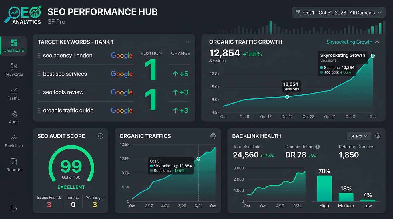 SEO Performance & Google #1 Rank